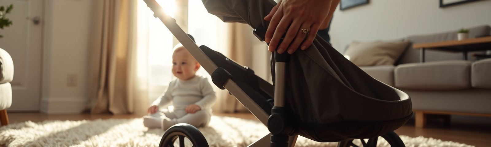 compact travel stroller,lightweight stroller,foldable stroller - Illustration 2